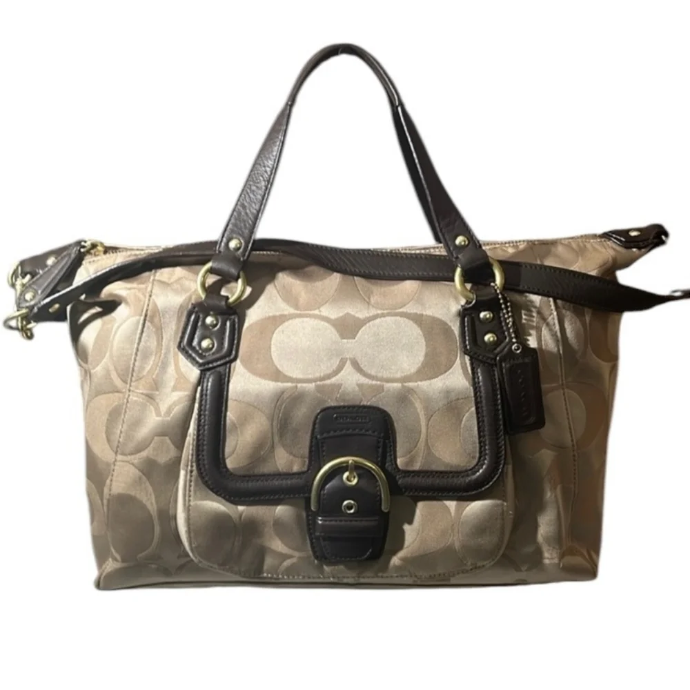 Coach Signature Campbell Satchel Shoulder Tote